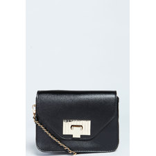 Anna Metallic Lock Shoulder Bag at boohoo.com
