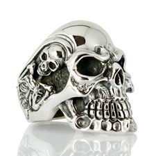 Gigantic Skull Biker Ring-Bikerringshop