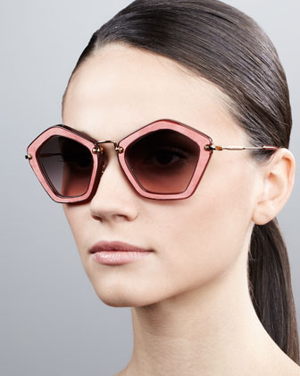 Miu Miu Pentagon Sunglasses...