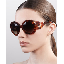 Prada Baroque Sunglasses, Light Tortoise - Neiman Marcus