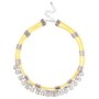 Cord Necklace with Metal & Diamante Feature