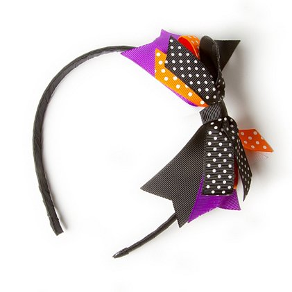 Polka Dot Ribbon Bow Hallow...