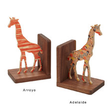 GIRAFFE BOOKENDS | print, wood | UncommonGoods