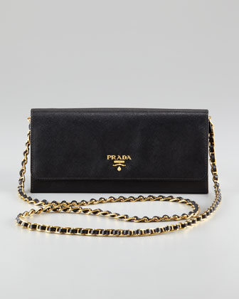 Prada Saffiano Wallet on a ...