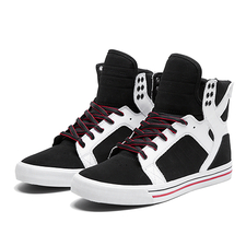 SUPRA SKYTOP | BLK / WHT / ATHLETIC RED - WHT