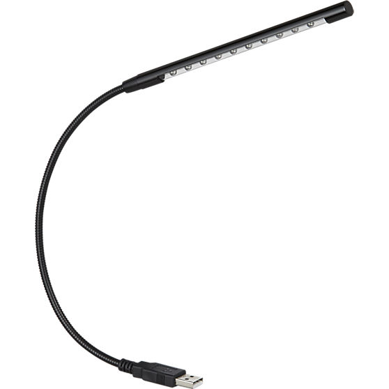 flex USB LED light in task ...