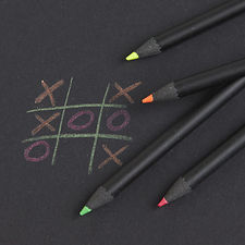 set of 4 neon pencils in office accessories | CB2