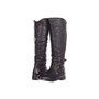 Gabriella Rocha Sami Wide Calf Black Pebble Leather - 6pm.com