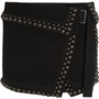 Isabel Marant Loop Studded Stretchcanvas Mini Skirt in Black - Lyst