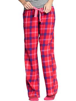 Women's Printed Flannel PJ ...