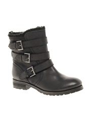 ASOS ANSWER Leather Biker B...