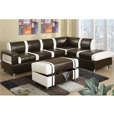 Sectional Sofa with Ottoman