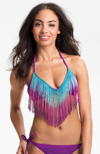 The Bikini Lab Fringed Biki...