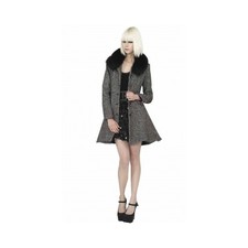 aliceandoliviaLUCETTA SEAMED OVERCOAT WITH FUR