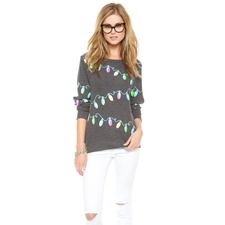 Wildfox Glowing Lights Baggy Beach Jumper
