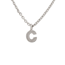 American Apparel - Silver Tone ABC Pendant