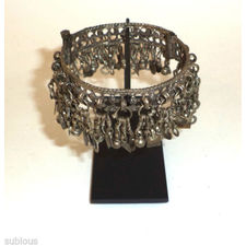 Ethnic-Silver-alloy-Belly-dancer-bracelet-on-stand-India