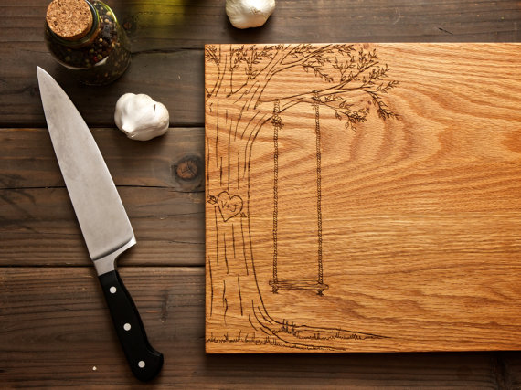 Personalized Carved Heart E...