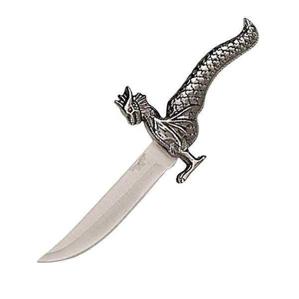 Dragon Knife, Antique Silve...
