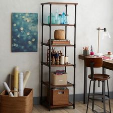 Pipe Bookcase - Narrow | West Elm