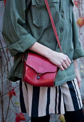 VINTAGE PETITE LEATHER SATCHEL