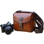 Amazon.com: Vintage Look Britpop DSLR Camera Bag for Canon Nikon Sony Pentax Red Brown: Camera & Photo