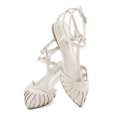 Sliver of Silver Flat | Mod Retro Vintage Flats | ModCloth.com