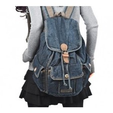 Vintage denim backpack