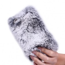 Rhinestone Winter Warm fur with Lace Cover for iPhone 4/4s/5